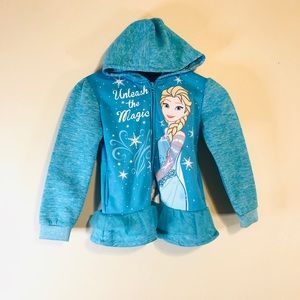 Disney Girls Teal Sweater Size 6 (Talla 6)
